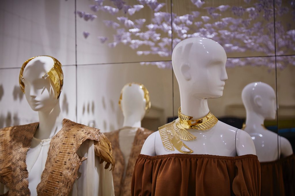 Aloof mannequins for Fashion Utopias at Somerset House, international fashion showcase 2016