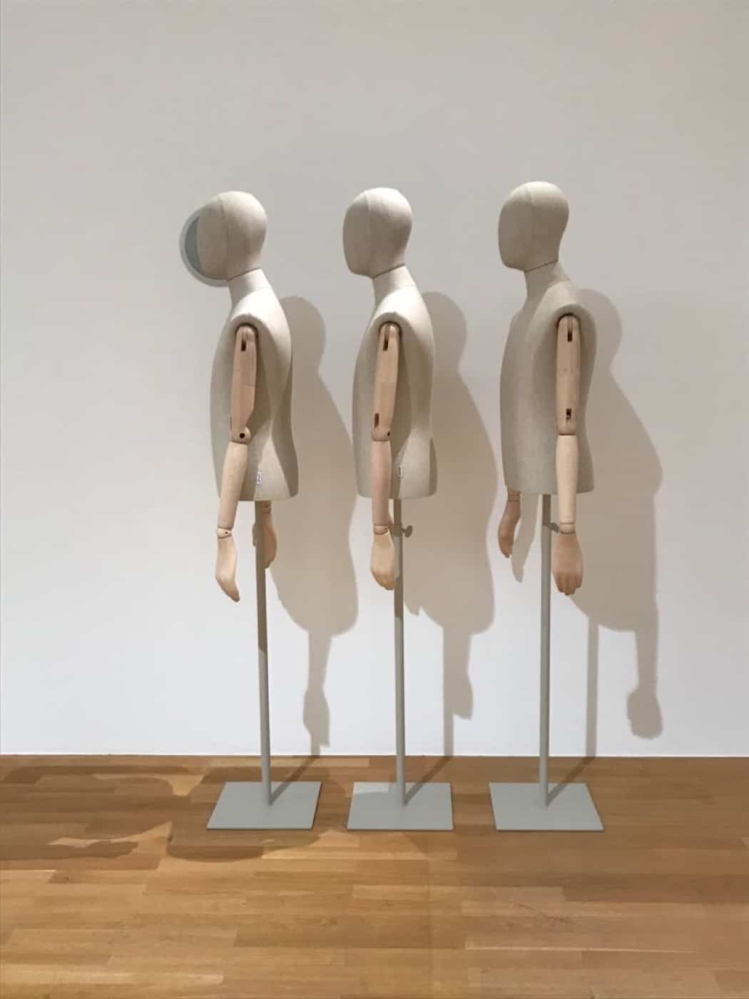 Bonaveri bust forms for Jil Sander Present Tense exhibition in Frankfurt