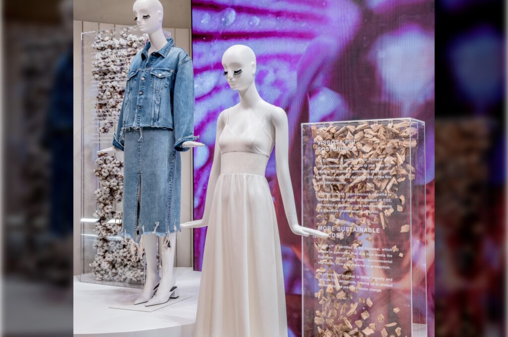 BNatural sustainable Mannequins for Zara Milan Design Week