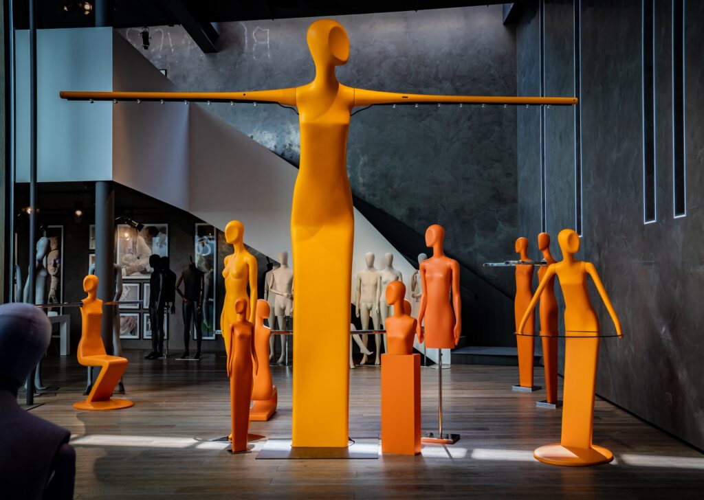 schlappi mannequins milan design week exhibition