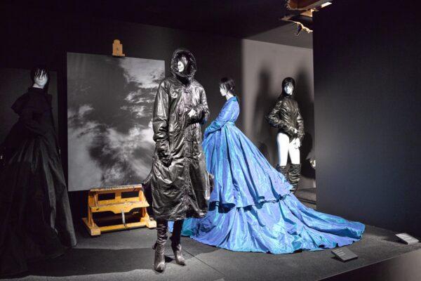 a display olivier theyskens garments on bonaveri mannequins