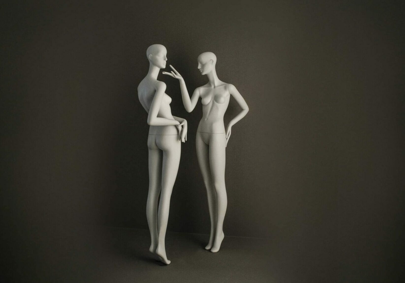 aloof female mannequins