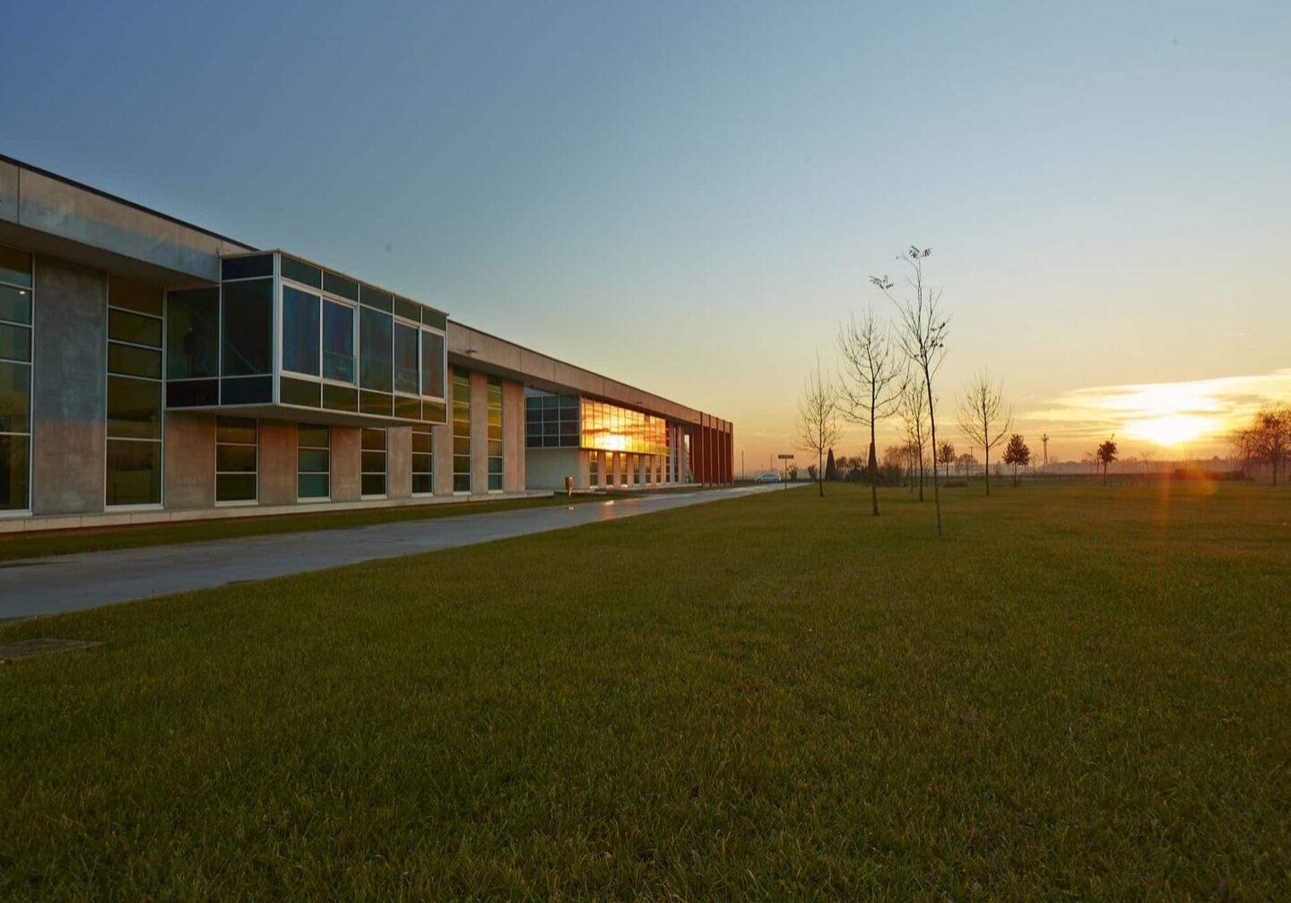 The Bonaveri Factory at sunset