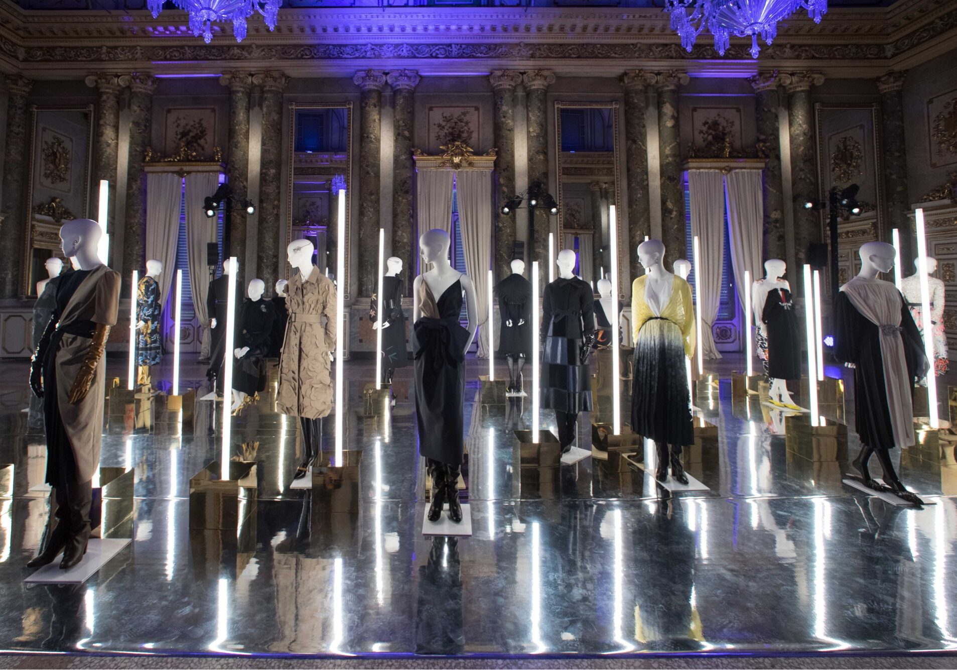 VGrass Studio installation at MIlan Fashion Week with Tribe Mannequins
